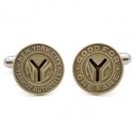 NYC Subway Token Cufflinks